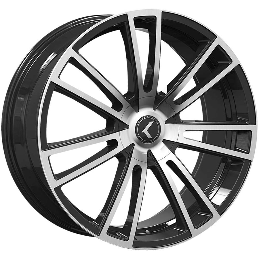 SPECTRA KRAZE Gloss Black/Machined Wheel with Aluminum (20 x 8.5 inches /5 x 5 mm, 38 mm Offset)