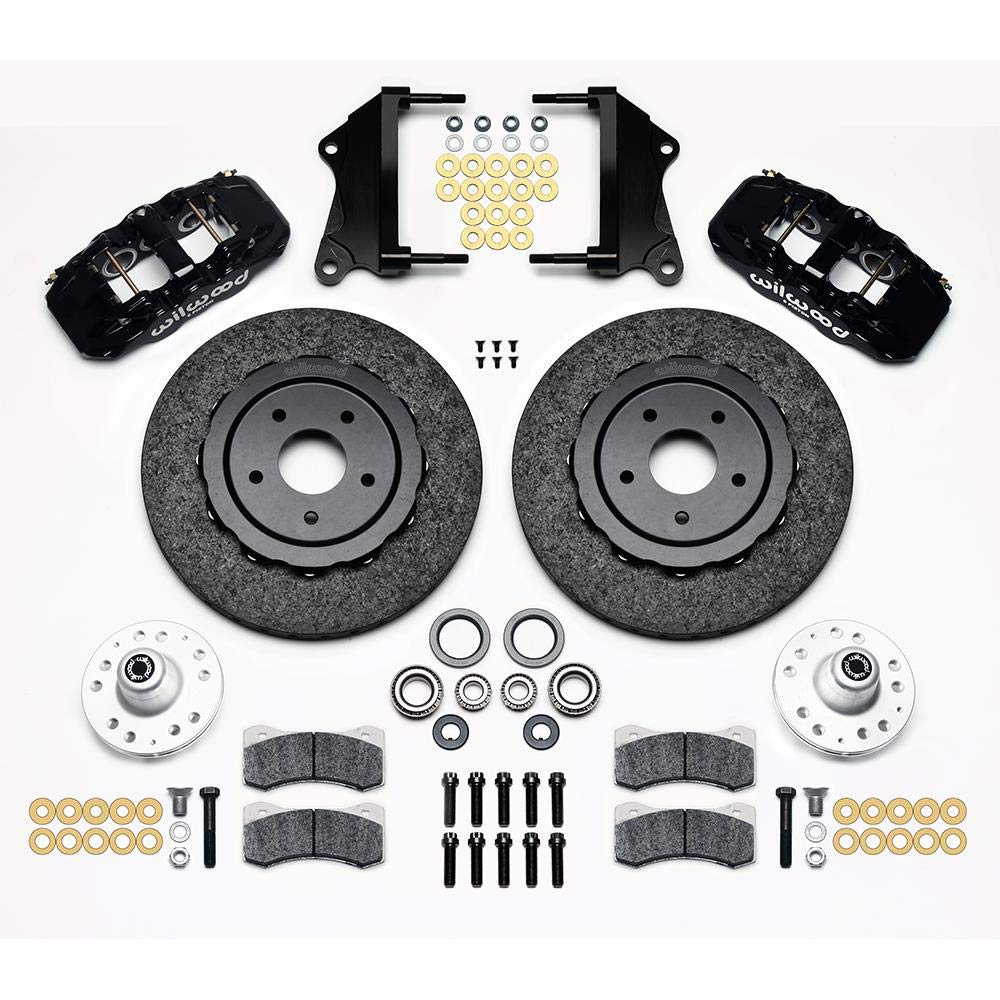Wilwood AERO6 140-13144-CSICR Dynamic Front Kit, 14.00" C/SiC Rotor, Red, 67-69 Camaro, 64-72