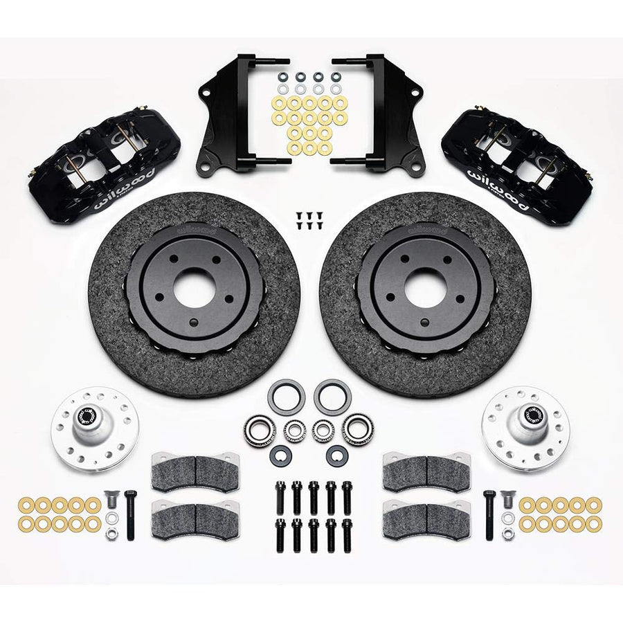 Wilwood AERO6 140-13144-CSICR Dynamic Front Kit, 14.00" C/SiC Rotor, Red, 67-69 Camaro, 64-72