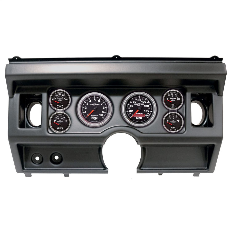 AutoMeter Dash Kit Direct Fit, (3 3/8" X2, 2 1/16" X4), Ford Truck Ac 80-86, Sport-Comp Ii (2919-12)