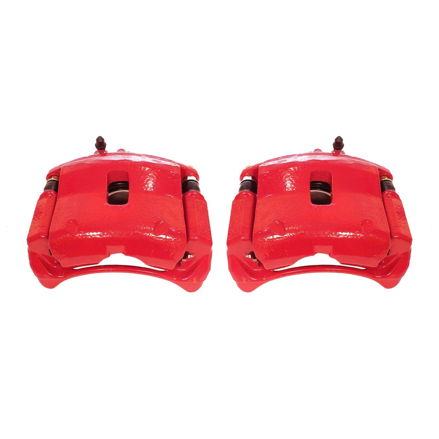 Caliper Set Power Stop For Acura MDX 2001-2002, Honda Odyssey 1999-2004 [Model Specific] Front Pair of High-Temp Red Powder Coated Calipers S2644