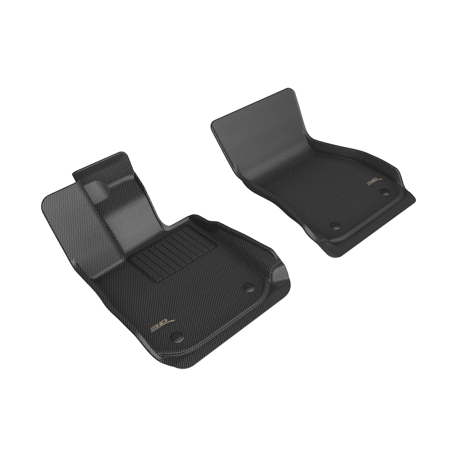 Custom Fit 3D MAXpider Kagu Floor Mat (Black) Compatible with BMW 8 Series Coupe/Convertible RWD (G14/15/16) 2020-2026 - Front Row