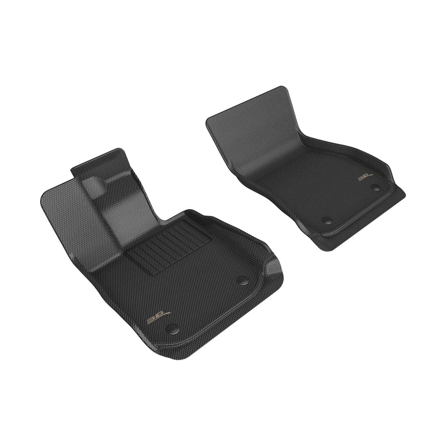 Custom Fit 3D MAXpider Kagu Floor Mat (Black) Compatible with BMW 8 Series Coupe/Convertible RWD (G14/15/16) 2020-2026 - Front Row