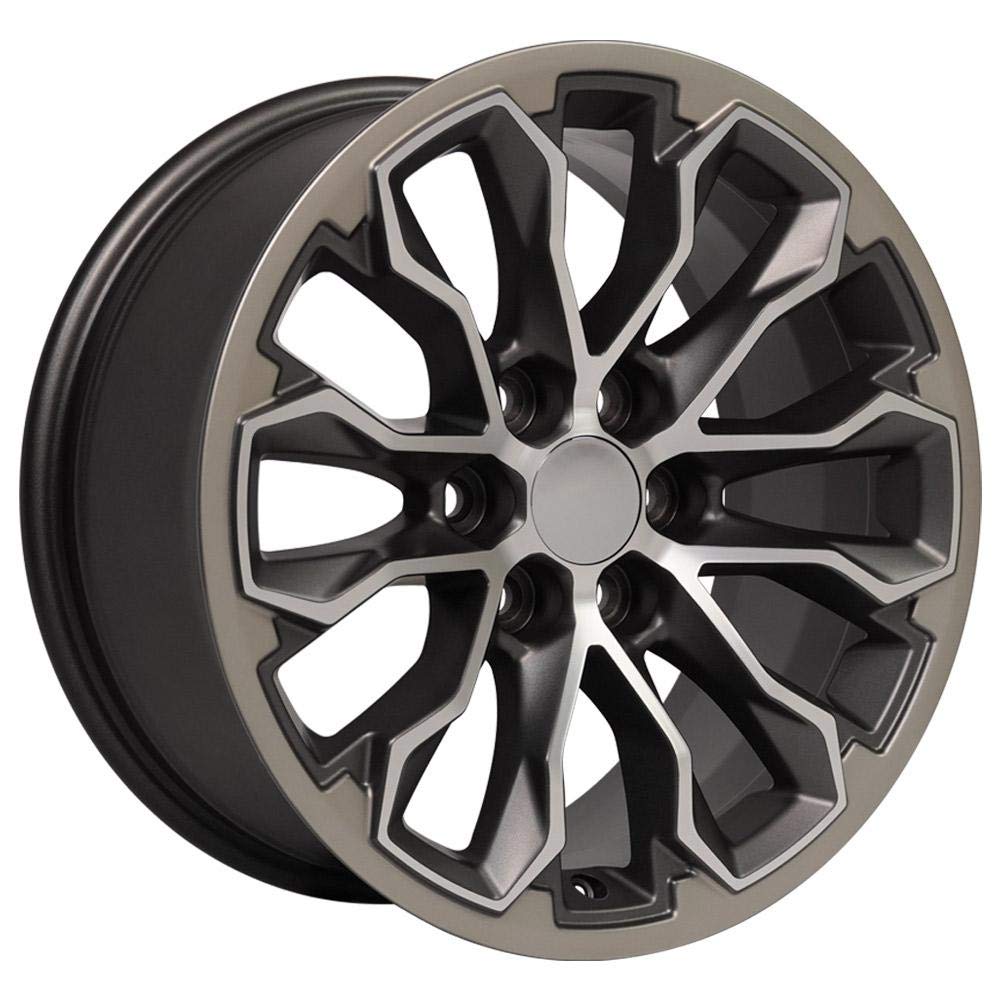 CV54-17080-6120-33MG1 OE Wheels 17" Replica Wheel fits Chevy Colorado ZR2 Mach'd Satin Gunmetal 17x8