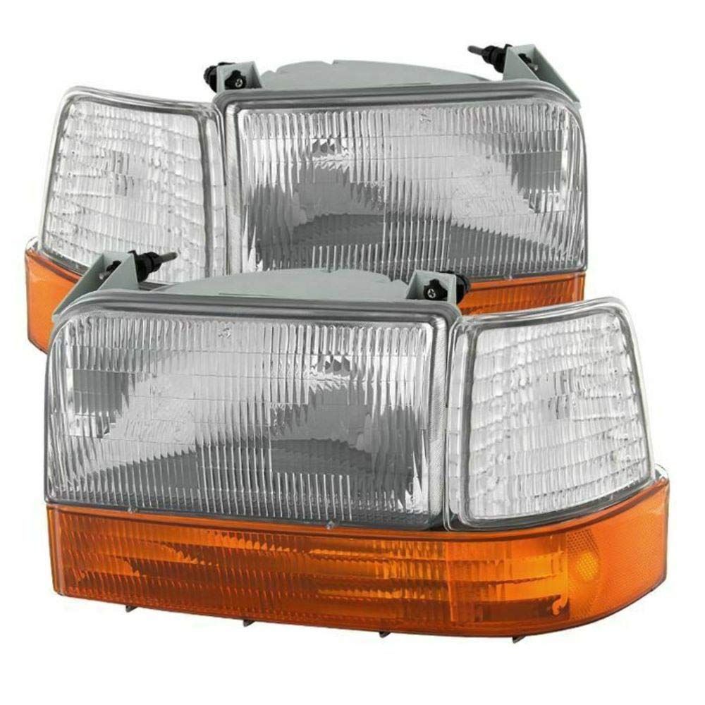 Ford Chrome Headlight, Xtune HD-JH-FB92-SET-OEAM-C