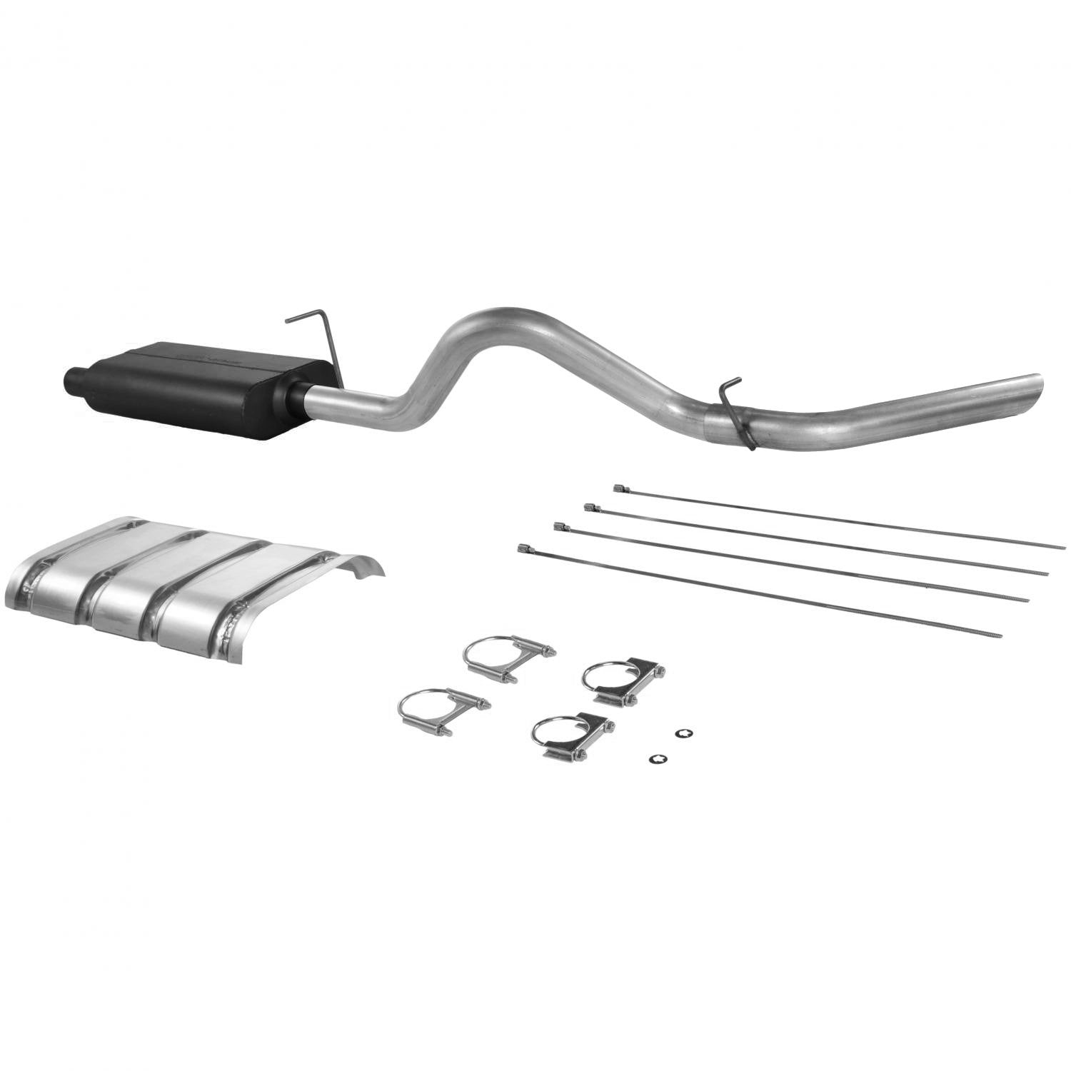 Flowmaster American Thunder 17224 Cat-Back Exhaust Kit 3 Inch Aluminized Steel Compatible with 1996-1999 Chevy Silverado, GMC Sierra 2500/3500 5.7L HD or 7.4L engine
