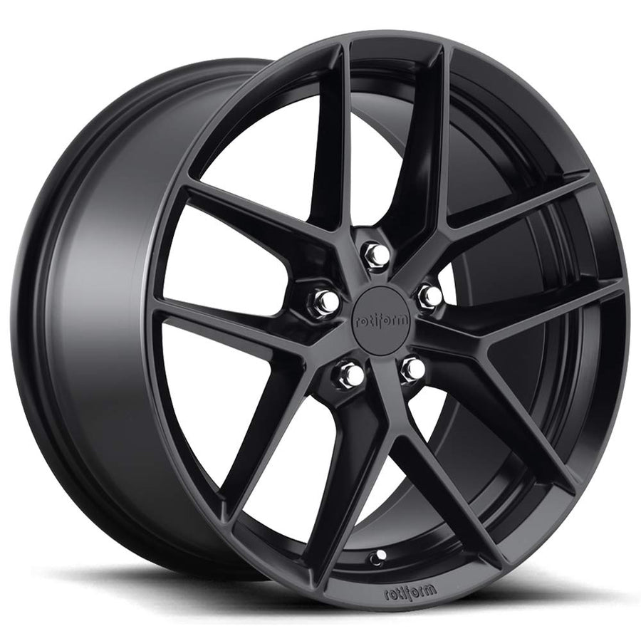 R134 18X8.5 Rotiform 5X4.5 MT-BLK 45MM - R134188565+45