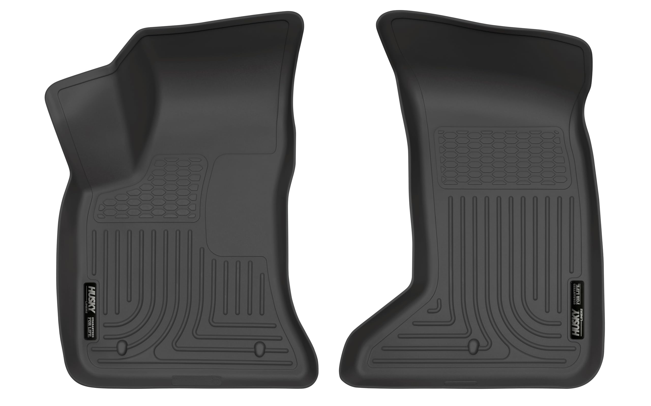 Husky Liners Floor Mats Weatherbeater | Fits 2011-2023 Chrysler 300; 2011-2023 Dodge Charger (AWD Only) | Front Row, 1-pc Black - 15501