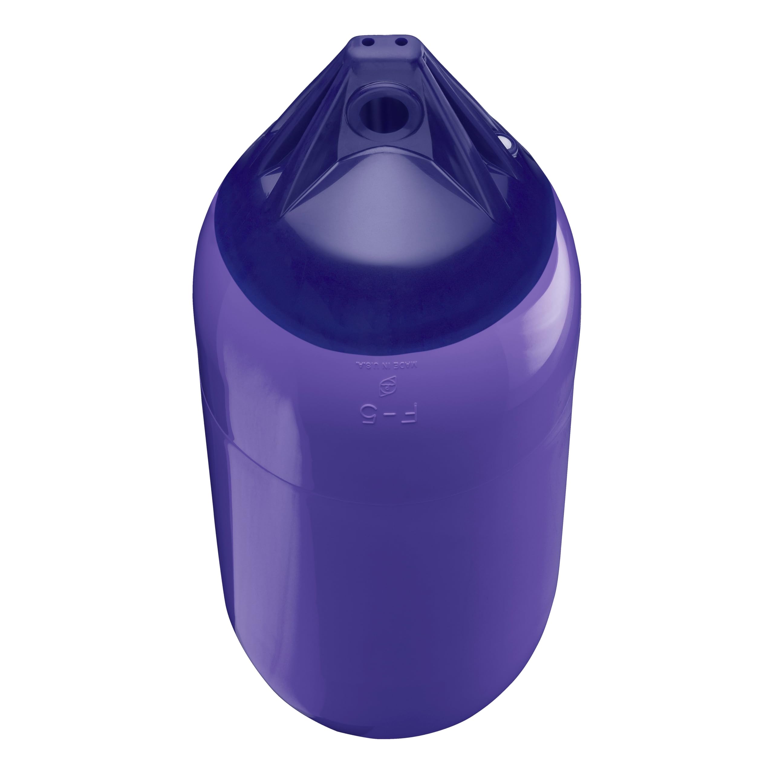 Polyform F-5 Standard Boat Fender F-Series - Blue Ropehold Purple