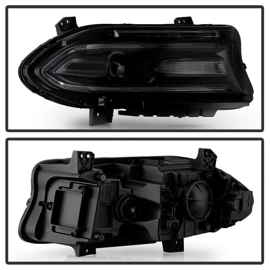 Dodge Charger 15-18 Spyder (POE) w/LED DRL Halogen Headlight - Low Beam-HB3(Not Included) ; High Beam-HB3(Not Included) - OE Right (No Side Logo)