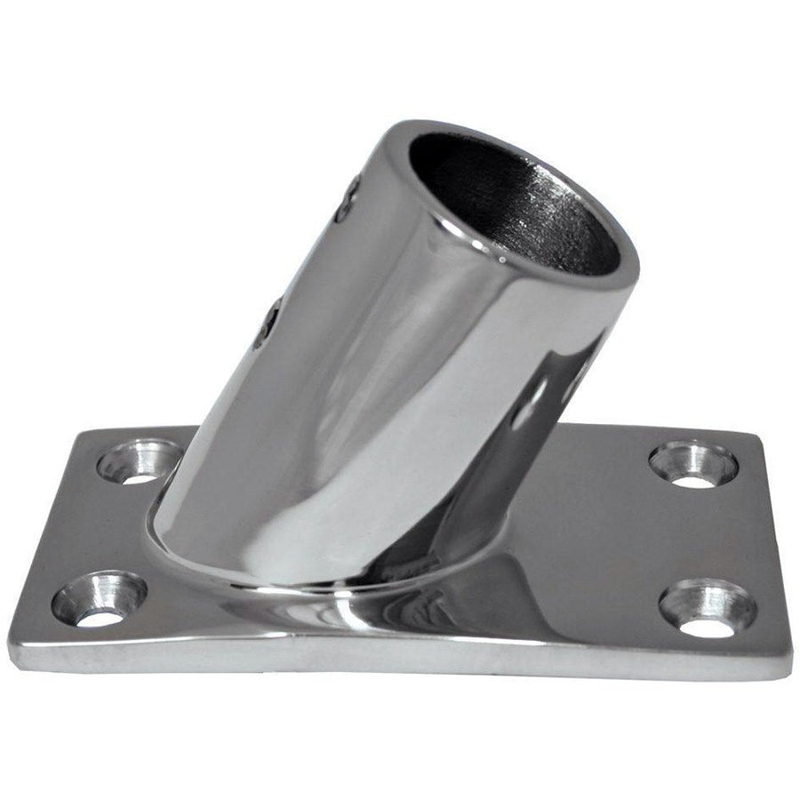 60 Deg Whitecap 316 Stainless Steel Rectangular Base 1''