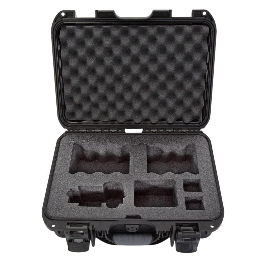 NANUK 920 Hard Case Molded Interior with Foam Insert, Lid Organizer, and Power Claw Triple Action Latches for Sony A7R Size Camera (Black)