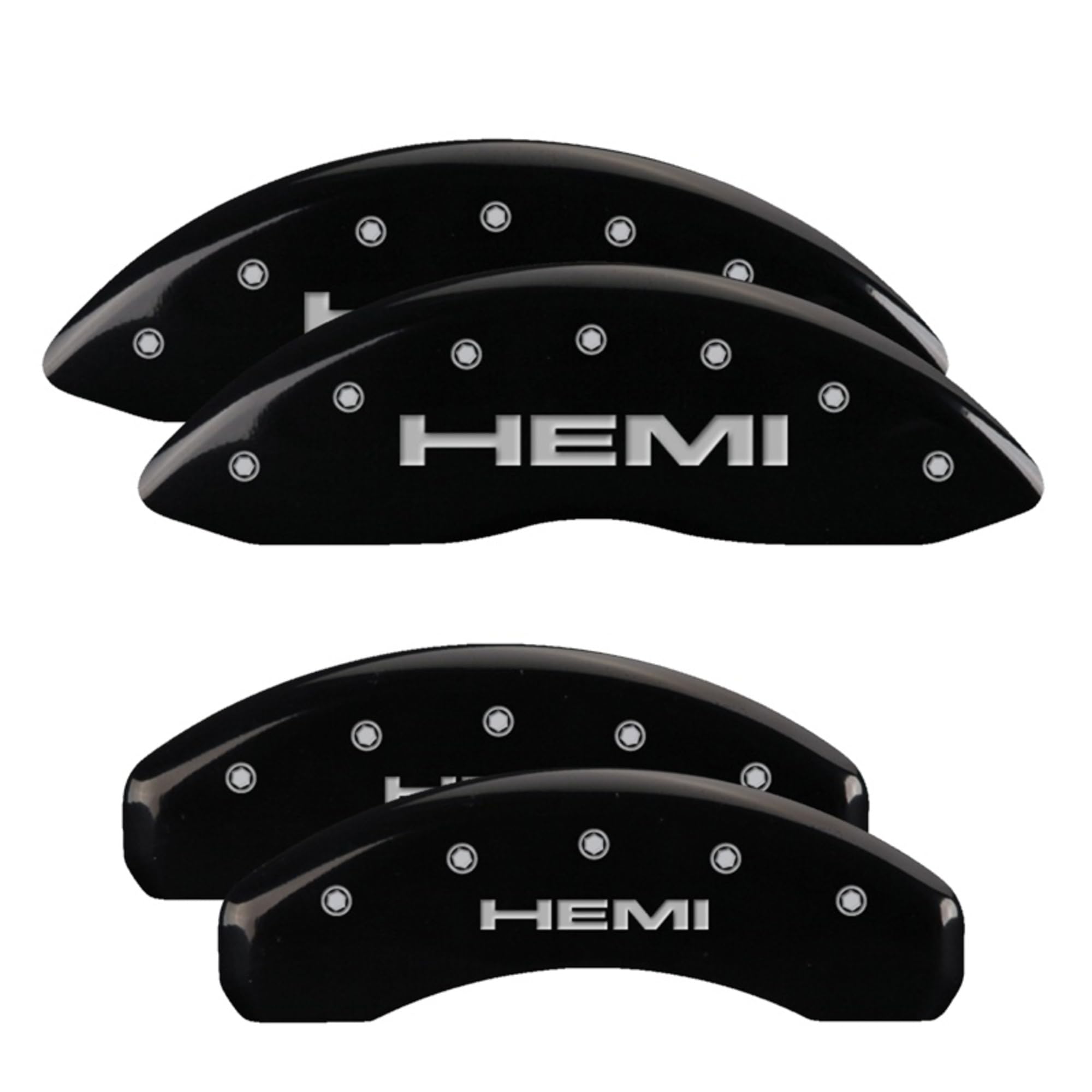 Black/Silver MGP Calipers 55005SHEMBK Hemi