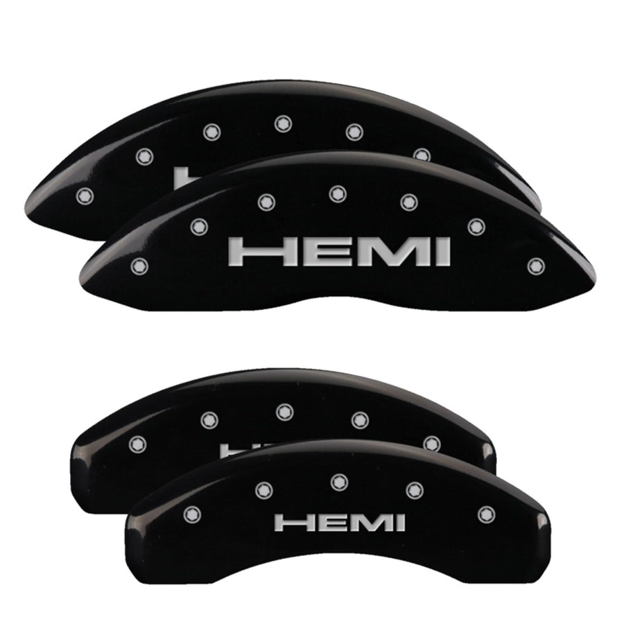 Black/Silver MGP Calipers 55005SHEMBK Hemi