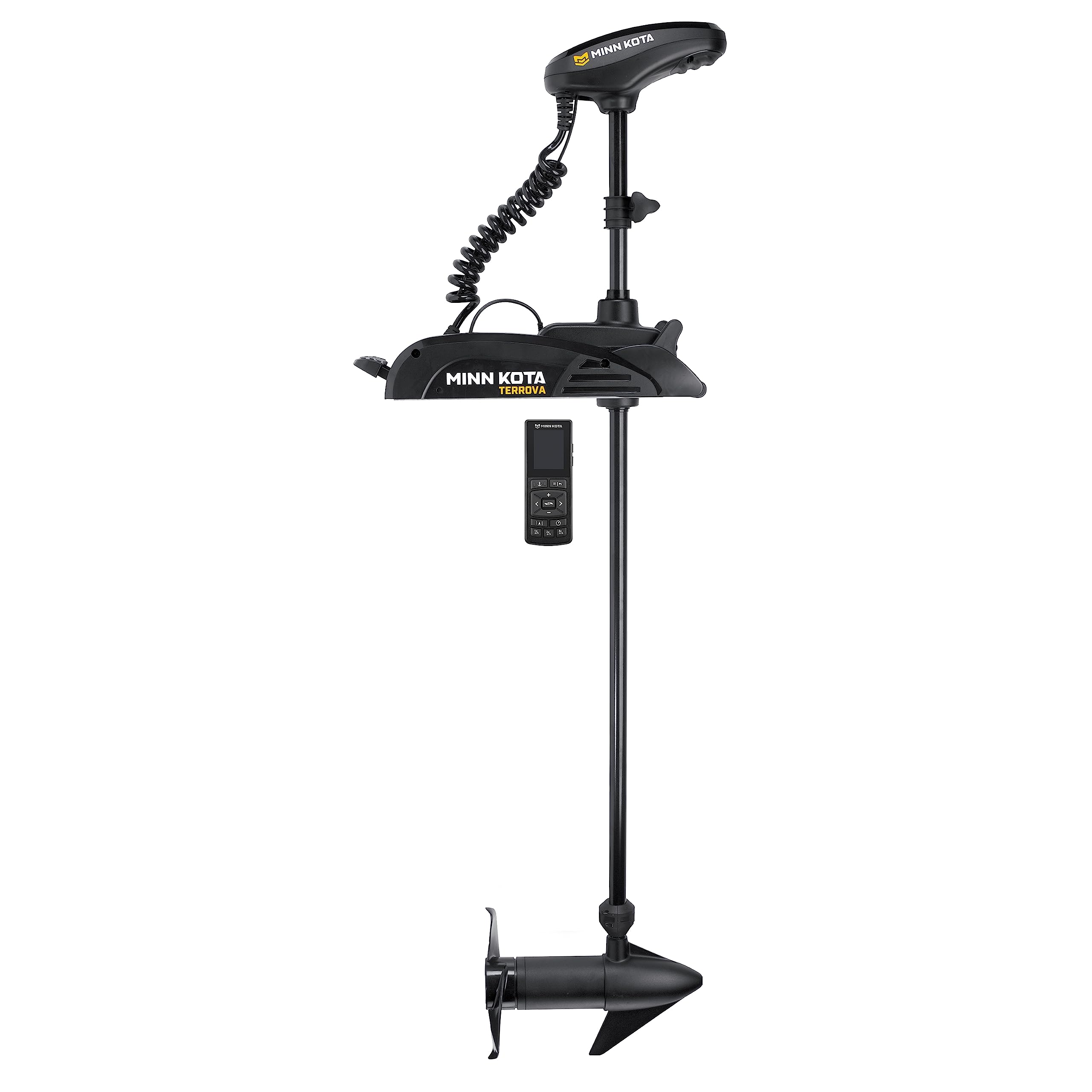 Minn Kota Bow-Mount Terrova Electric Trolling Motor with GPS, Spot-Lock – 55 Lb. Thrust, 54 In. Shaft, Freshwater