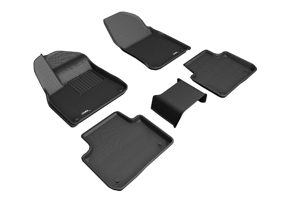 MAXpider 3D Custom Fit Kagu Floor Mat (Black) Compatible with Porsche Cayenne (9Y0) SUV 2019-2025 / Cayenne Coupe (9Y3) 2021-2025 - R1 R2