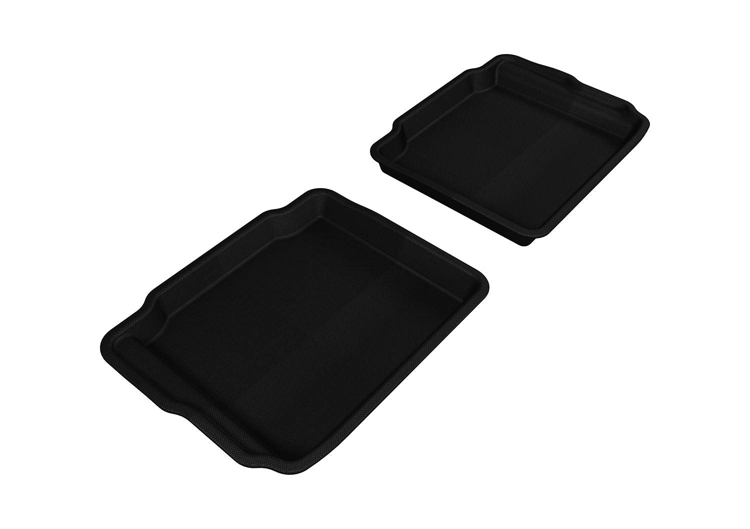 Second Row 3D MAXpider Custom Fit All-Weather Floor Mat for Select Ford Taurus Models - Kagu Rubber (Black)