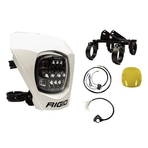 300417 Rigid Industries – XE Extreme Enduro LED Moto Kit – LED Light with 3 Lighting Zones – GPS Module (White)