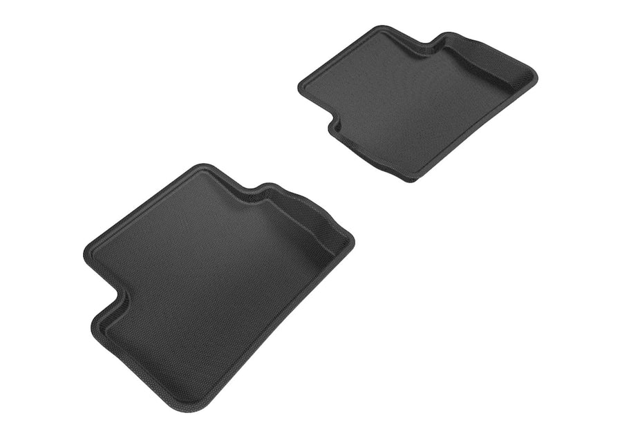 3D MAXpider Custom Fit Second Row All-Weather Floor Mat for Select Mercedes-Benz GLA-Class Models - Kagu Rubber (Black)