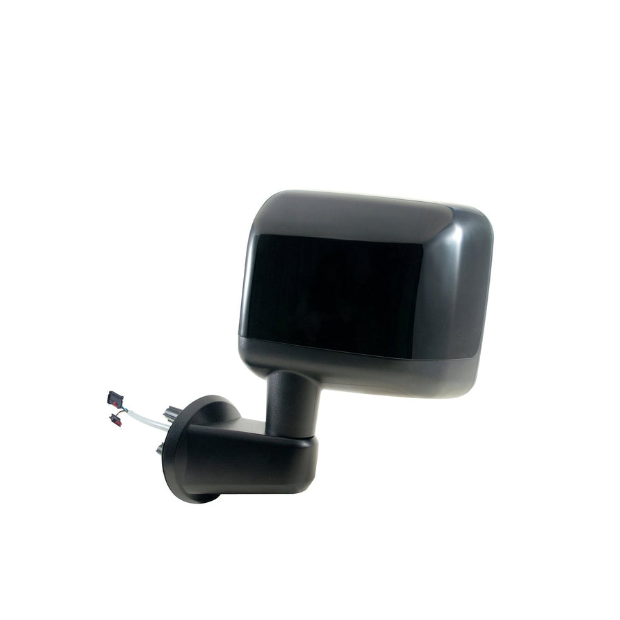 Fit System Mirror Driver Side for Jeep Wrangler, Wrangler JK, Textured Black w/PTM Cover, Foldaway, Heated Power