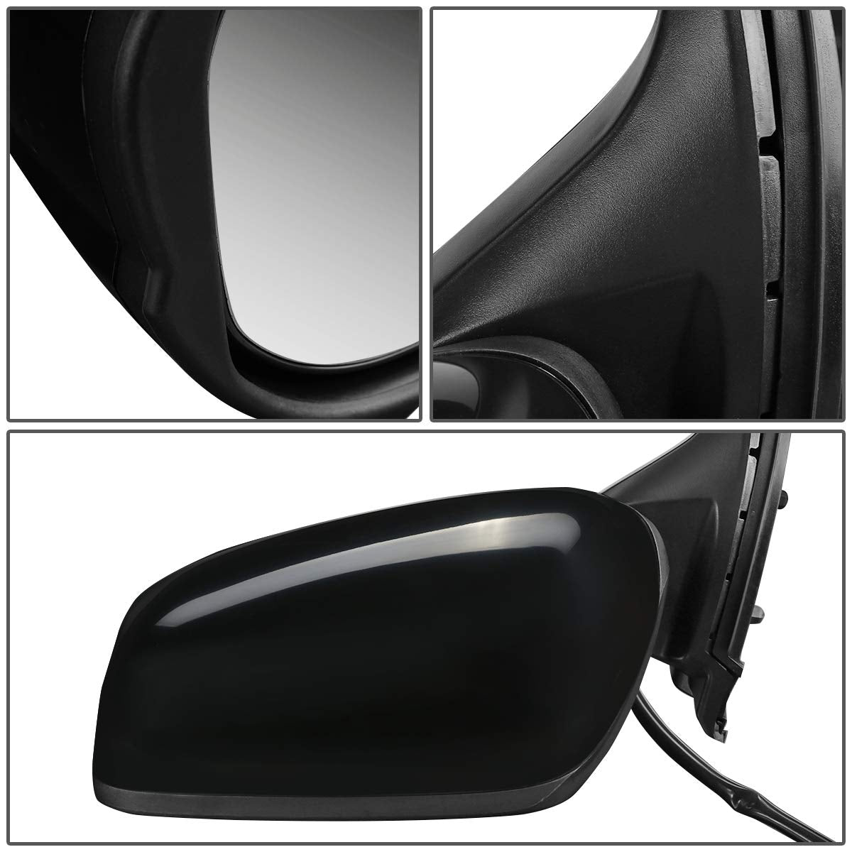 Auto Dynasty HO1320246 Powered Driver/Left Side View Door Mirror OE Style Compatible with Honda Fit 09-14