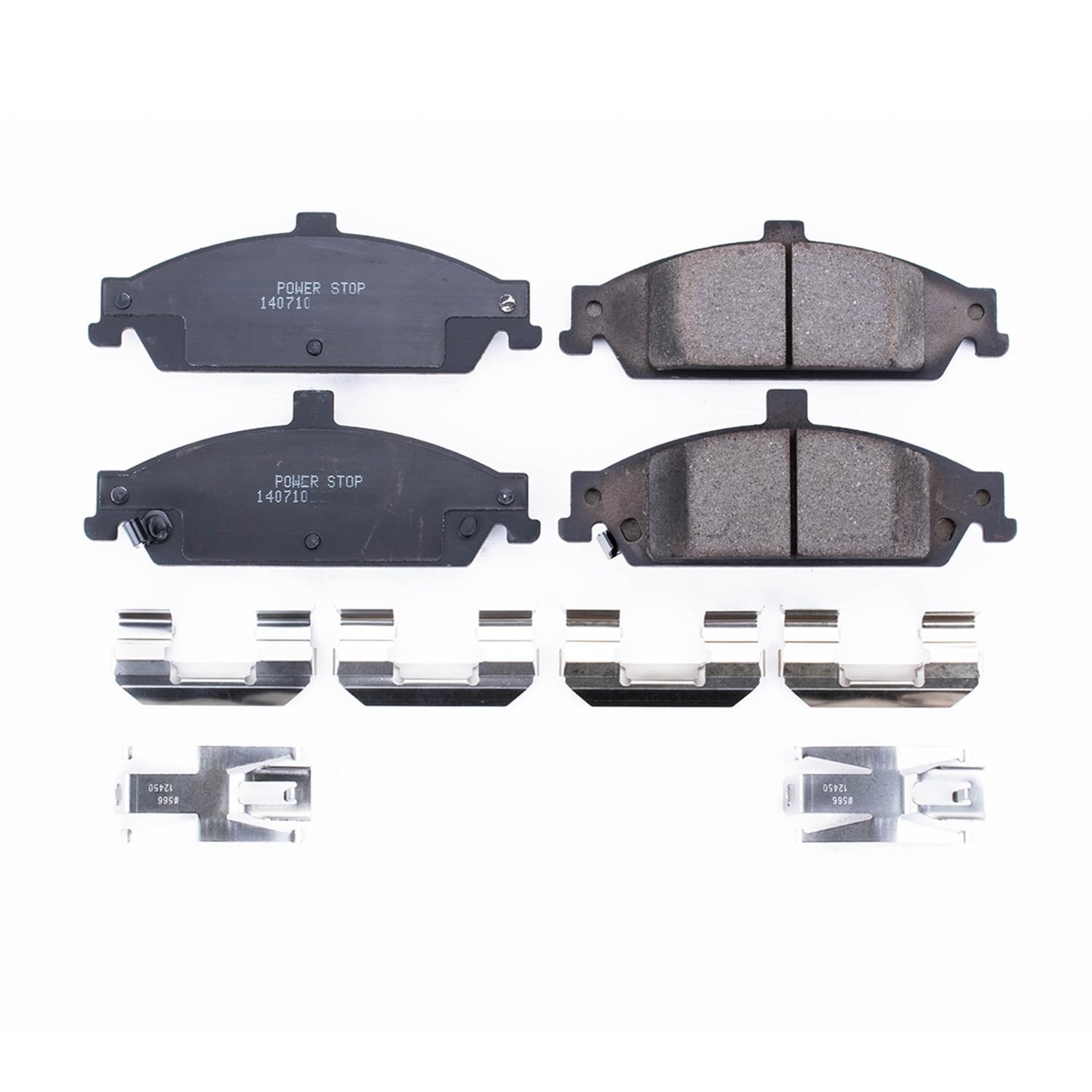 Power Stop Front Brake Kit For Chevrolet 2004-05 Classic |Malibu 1997-03 |Oldsmobile Alero 1999-04 |Cutlass 1998-99 |Pontiac Grand Am 1999-05 - Ceramic Brake Pads With Installation Hardware, 17-727