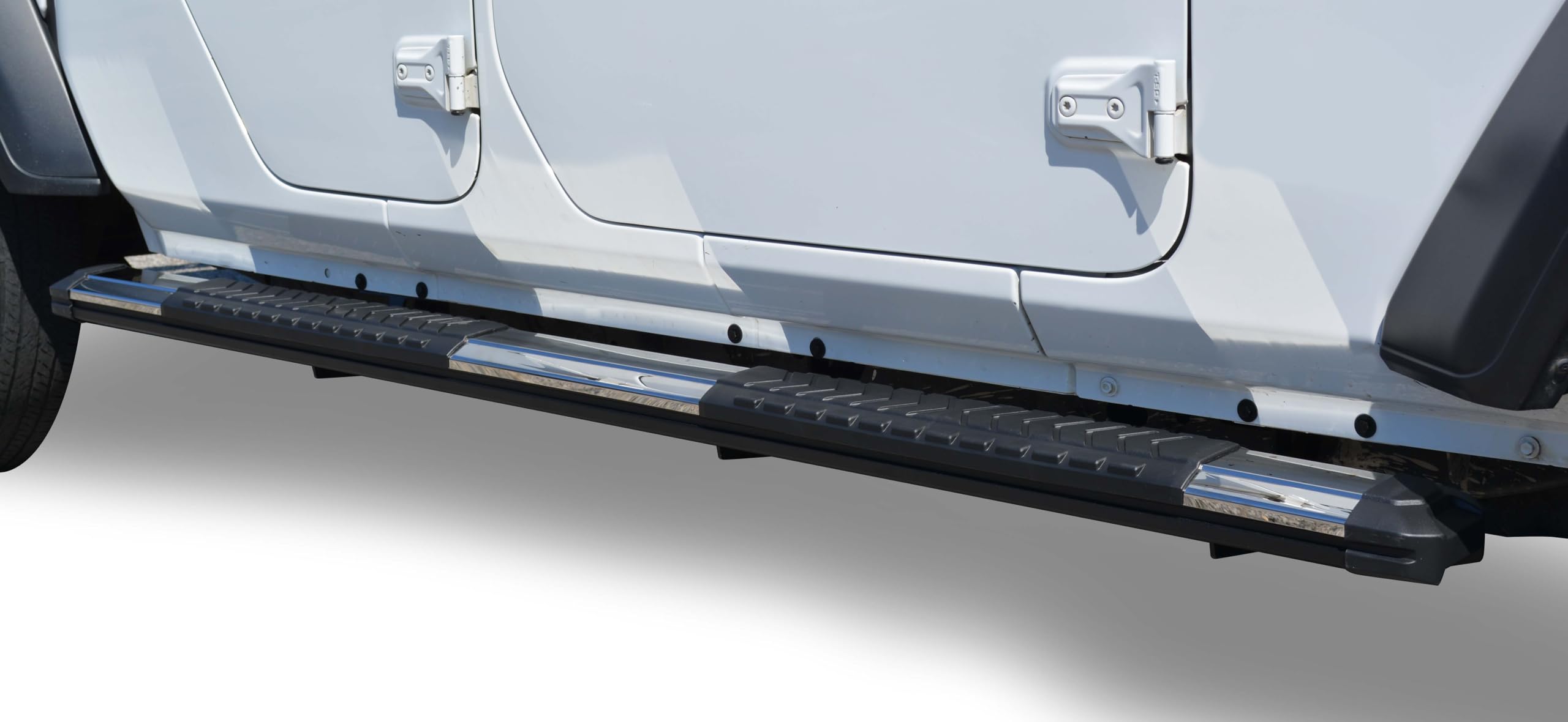 Stainless Steel Black Horse Cutlass Running Boards Compatible with 19-21 Silverado Sierra 1500/20-21 Silverado Sierra 2500-3500 Crew Cab-(Excl. 19-21 Silverado 1500 LD & Sierra Limited Model)