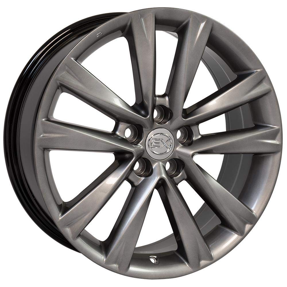 Hyper Silver Wheel OE Wheels LLC LX24-19075-5450-35HS Painted (19 x 7.5 inches /5 x 114 mm, 35 mm Offset)