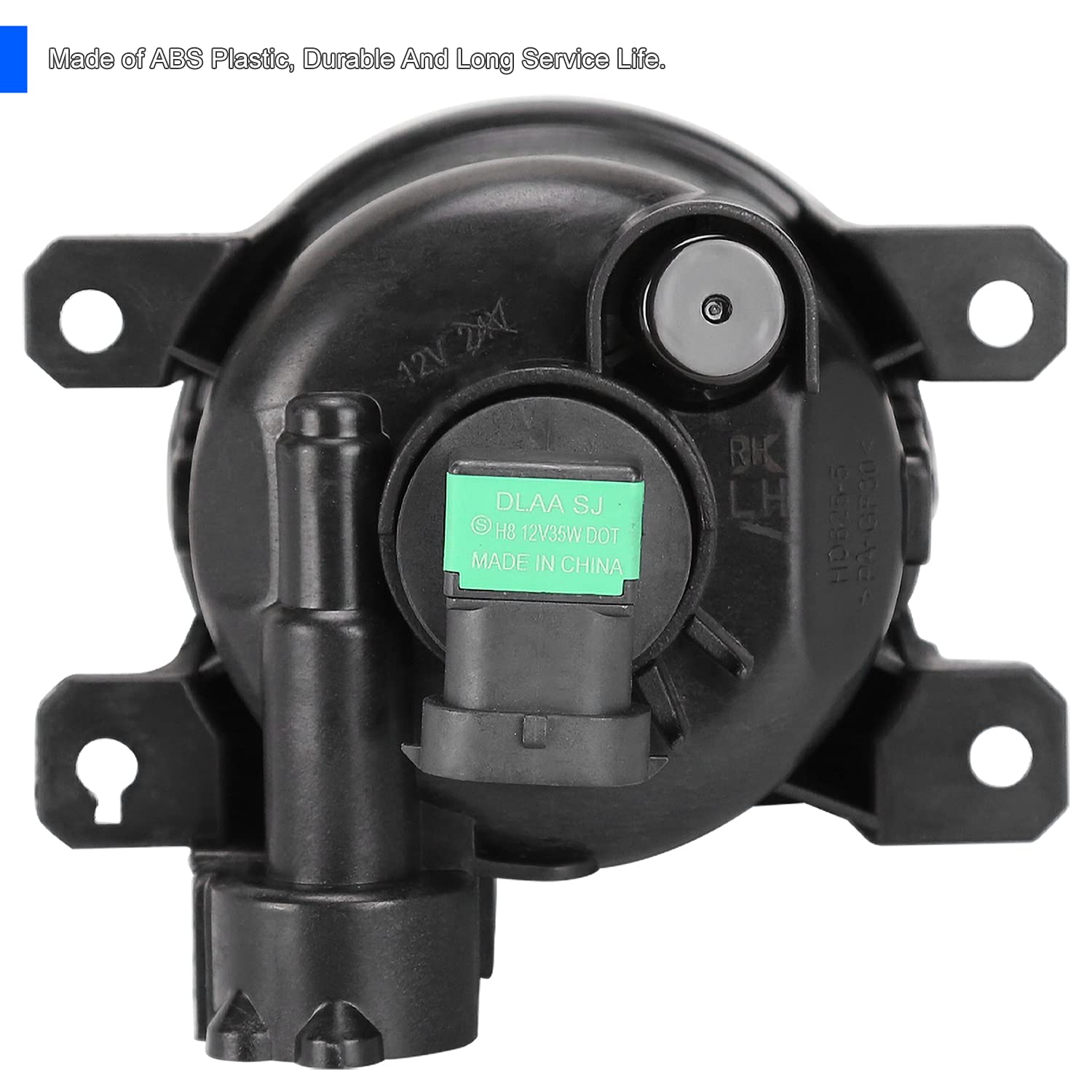 Fog Lights SPEC-D TUNING + H8 Bulbs + Switch Compatible with 2017-2020 Jeep Compass, L+R Pair Assembly