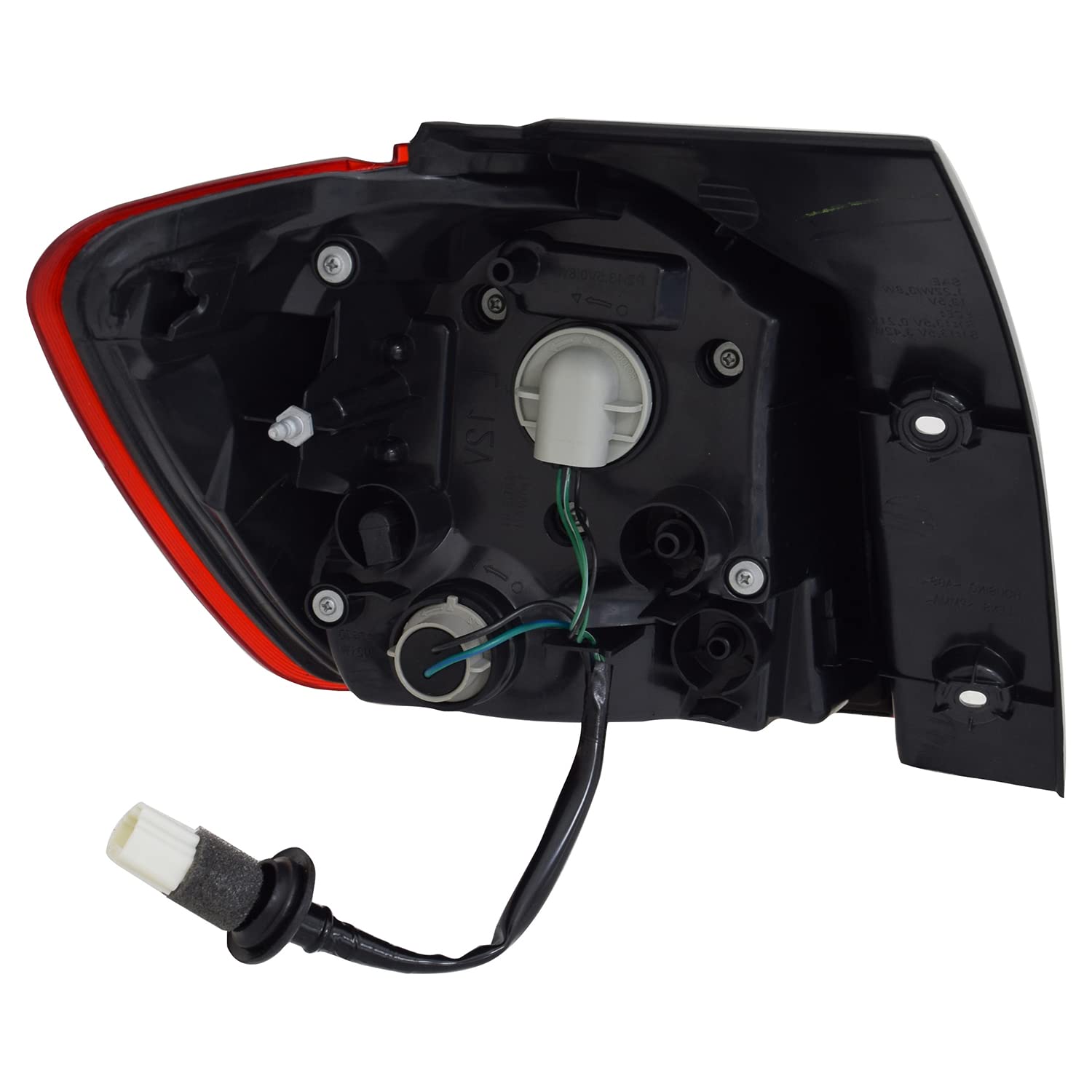Right TYC Tail Light Assembly Compatible with 2011-2019 Mitsubishi Outlander
