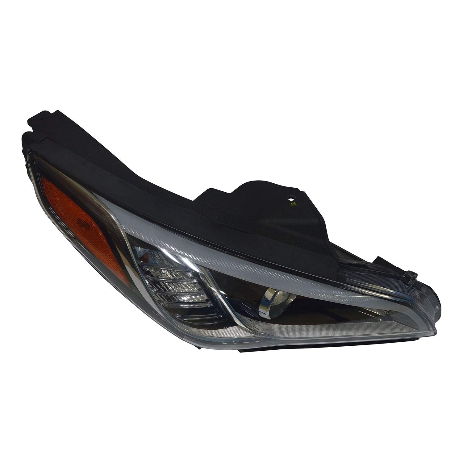Right TYC Headlight Assembly Compatible with 2015-2016 Hyundai Santa Fe
