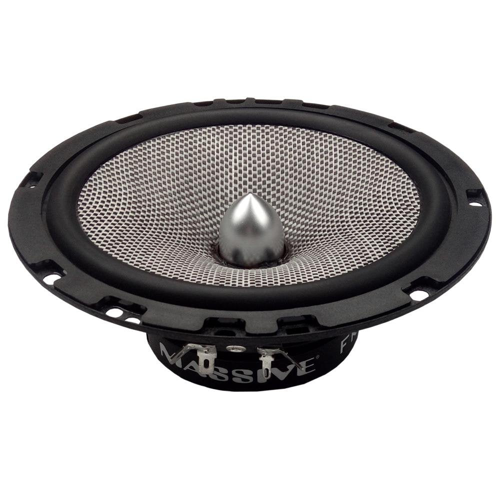 FK6 Massive Audio | 6.5" 2-Way Coaxial Speakers – 75W RMS / 150W Peak, 4 Ohm Car Audio Upgrade with Shallow Mount Design