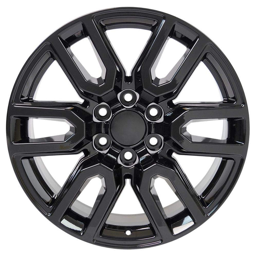 Black Wheel OE Wheels LLC CV36-20090-6550-24B Painted (20 x 9. inches /6 x 139 mm, 24 mm Offset)