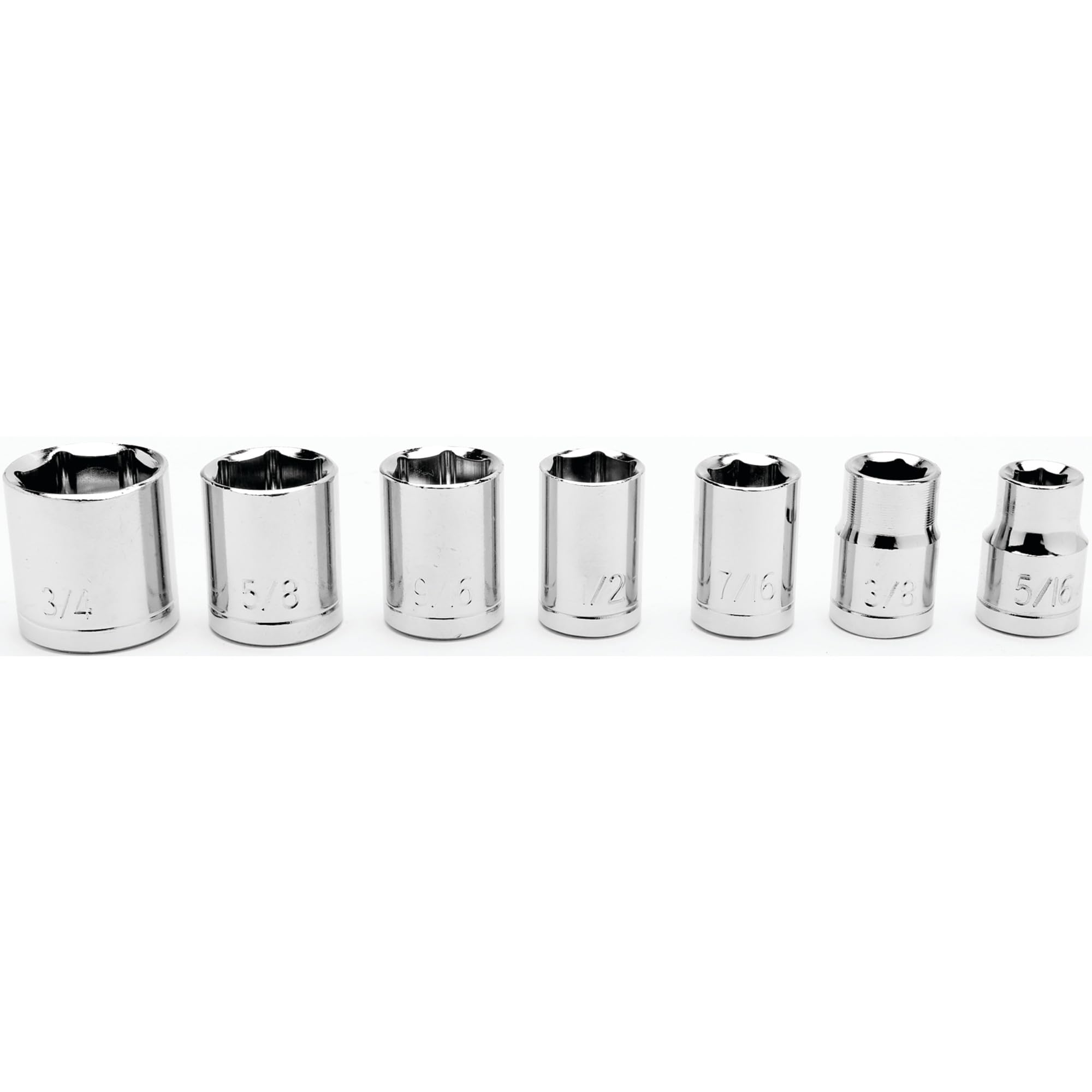 Sizes Performance Tool 1412 9-17mm Sockets Storage Rail Socket Organizer - Keep Your Tools Organized and Accessible