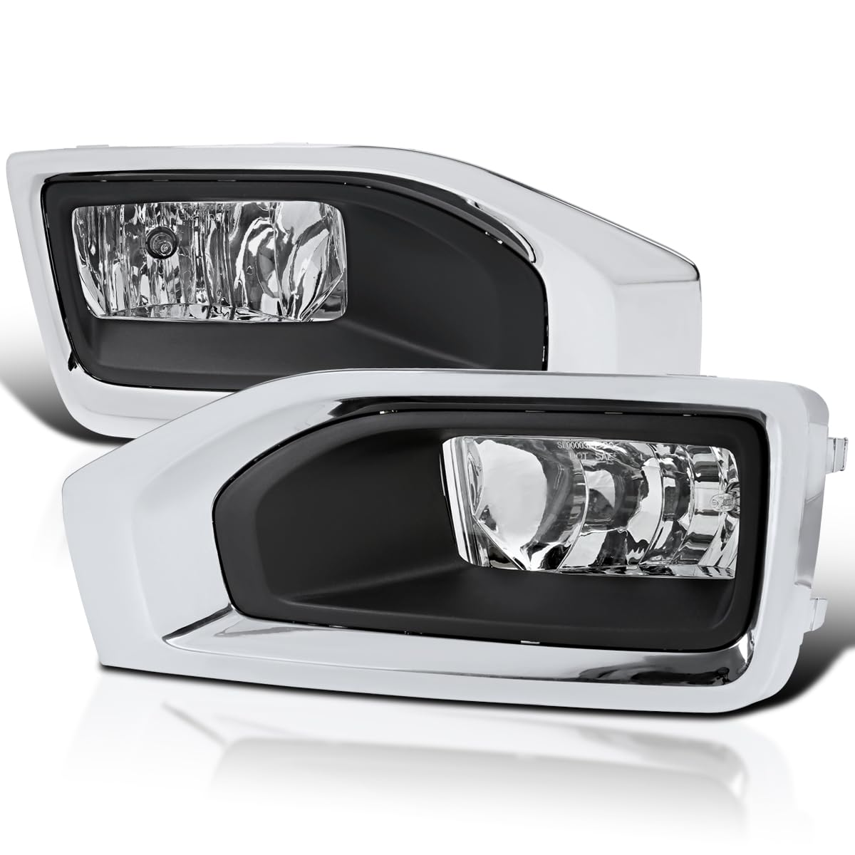 Fog Lights + Bezel + Wiring SPEC-D TUNING Compatible with 2015-2018 GMC Yukon XL, L+R Pair Assembly