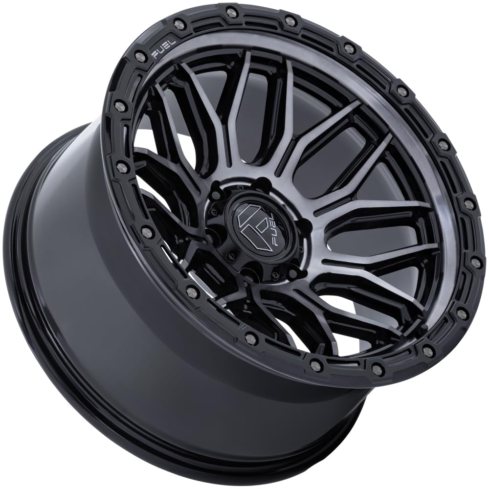 FUEL OFF-ROAD 17X9 FC881 SURGE, 6X135, 5.04, 1mm GLOSS BLACK MACHINED W/GRAY TINT - FC881BT17906301