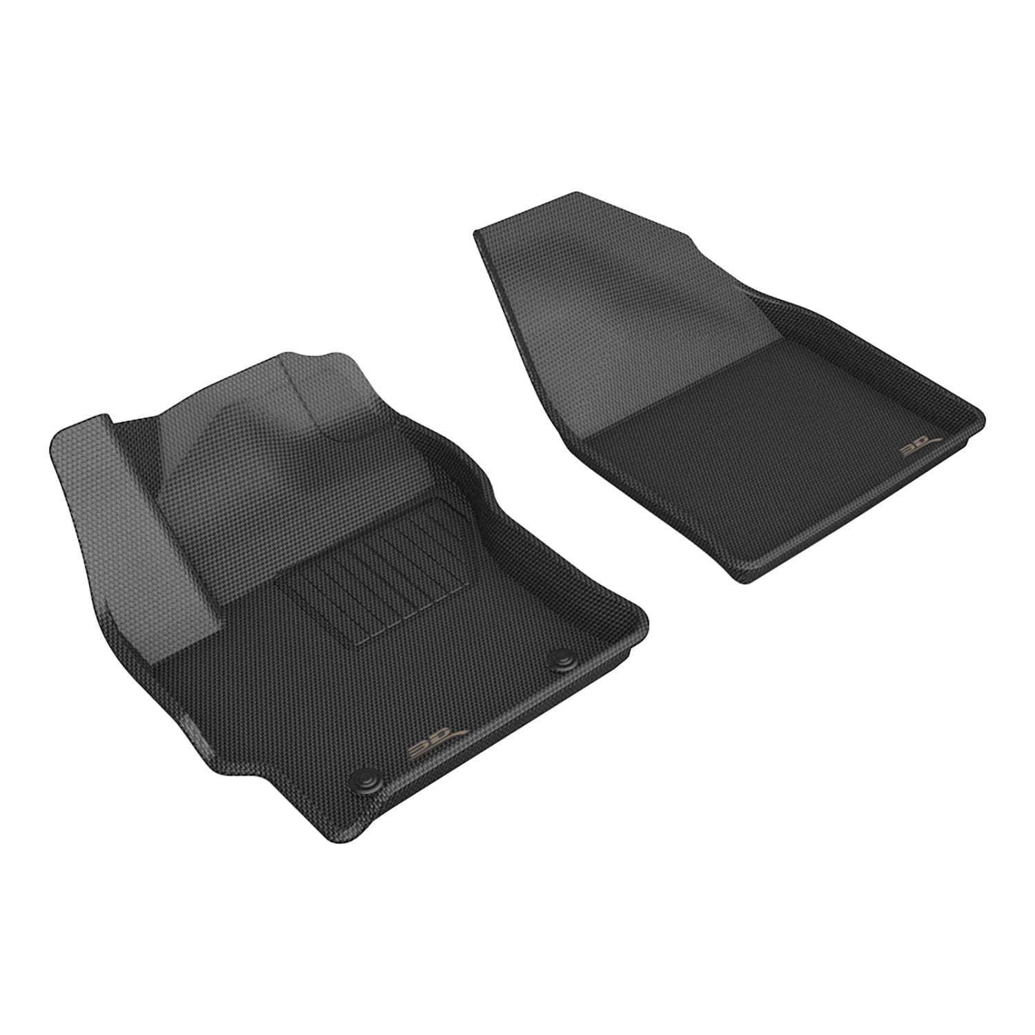MAXpider 3D Custom Fit Kagu Floor Mat (Black) Compatible with Toyota Corolla Cross 2022-2026 - Front Row