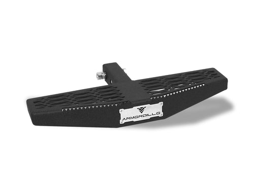 AR Mesh Armordillo Rear Hitch Step|Compatible for Class 3 Trailer Hitch 2" Receiver|Textured Black|Hitch Step Bar|Bumper Guard|Steel|Universal|8724217