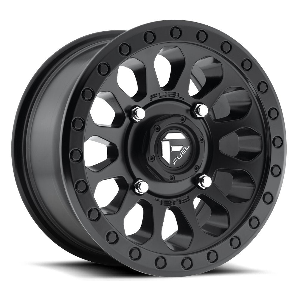 D579 Fuel Vector ATV/UTV 14x7 4x156 +13mm Matte Black Wheel Rim