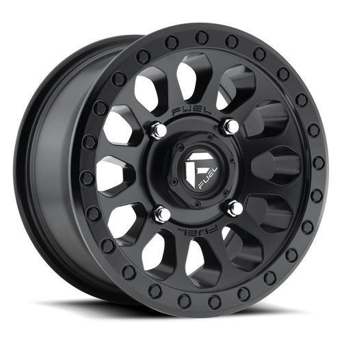 D579 Fuel Vector ATV/UTV 14x7 4x156 +13mm Matte Black Wheel Rim