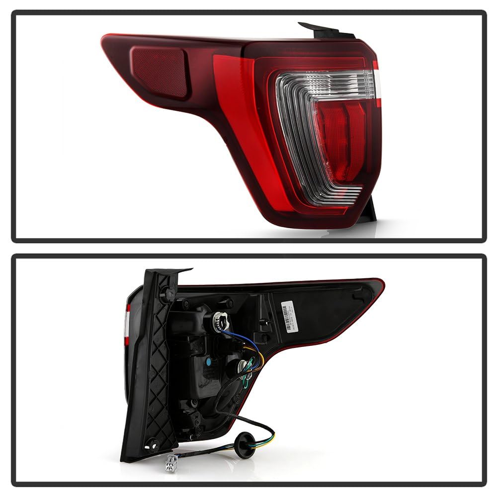 Ford Explorer Sport Spyder (POE) 16-19 (LED Brake Parking Also Fit 11-15) Halogen (Signal Backup) Tail Light - OE Left