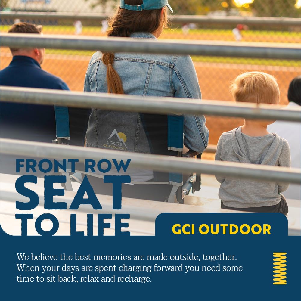 Big Comfort GCI Outdoor Stadium Chair with Armrests