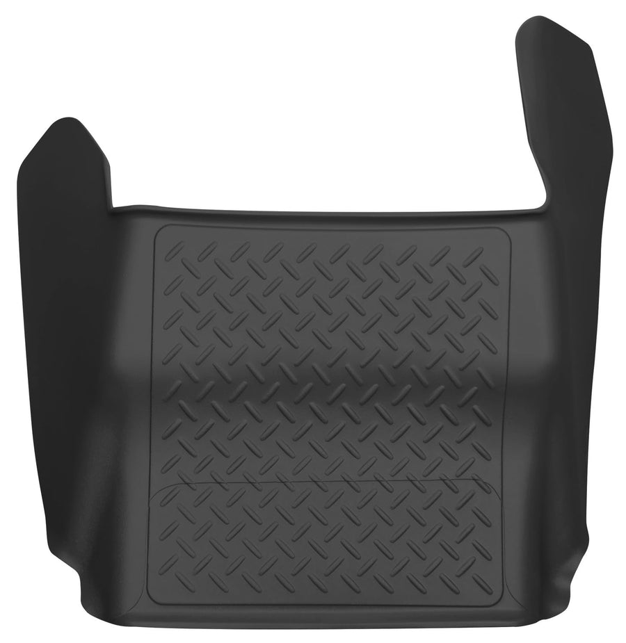 Husky Liners Floor Mats X-act Contour | Fits 2009-2014 Ford F-150 All Cabs w/Out Manual Shifter | Center Hump, 1-pc Black - 53351
