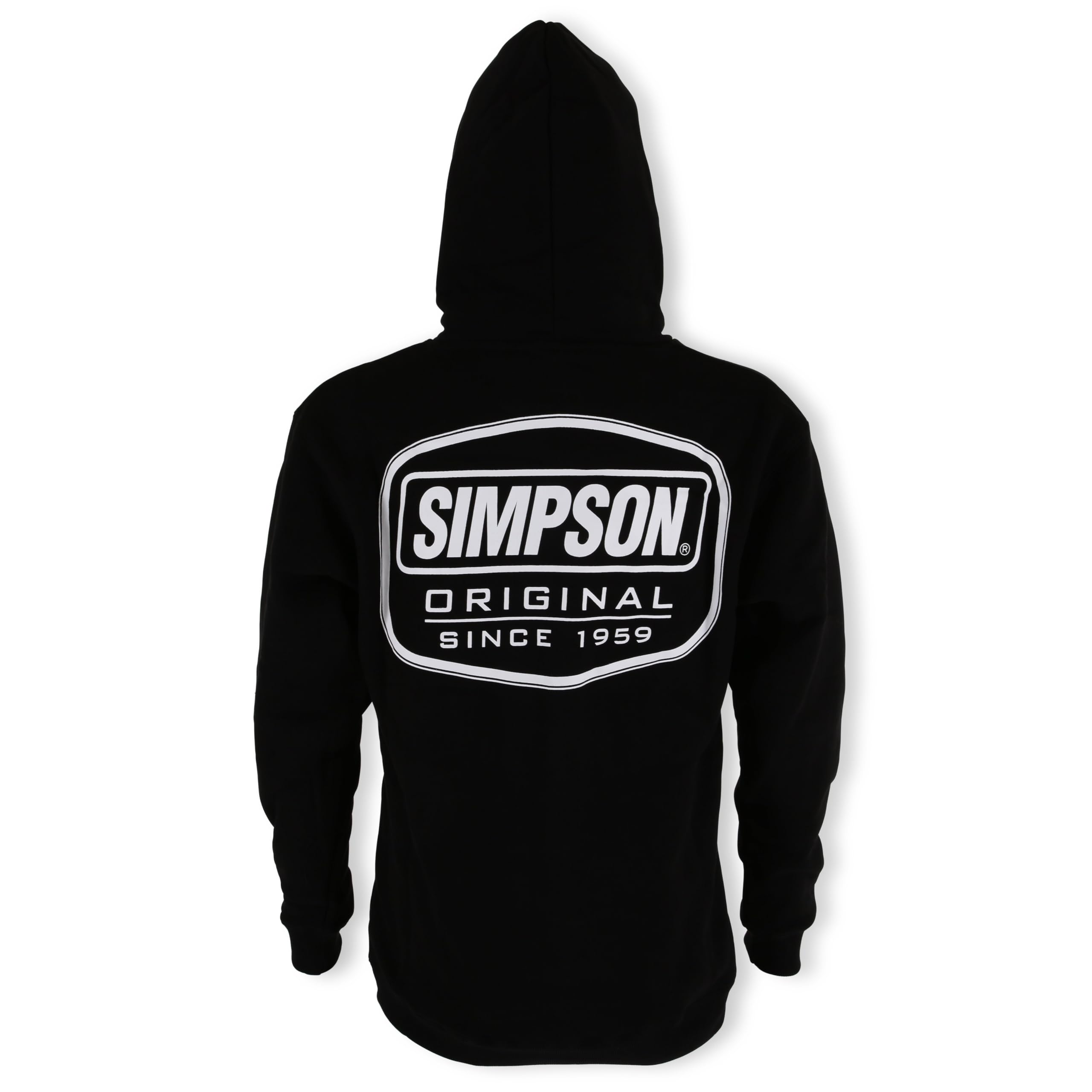 Original Logo Simpson Racing Hoodie - Adult XL - Black - Each