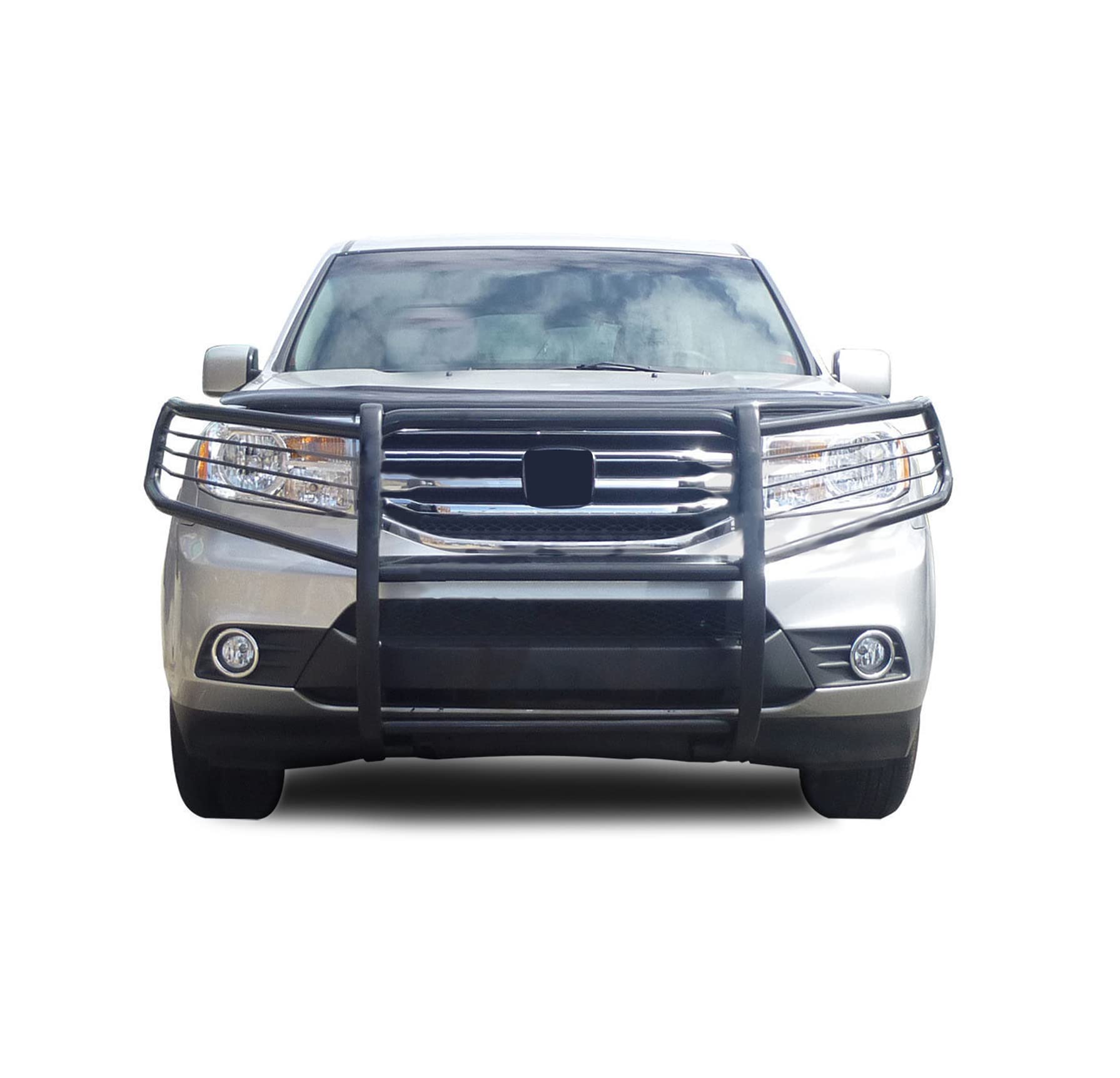 Grille Brush Black Horse Bumper Guard Modular Compatible with 2009-2015 Honda Pilot-17H151400MA