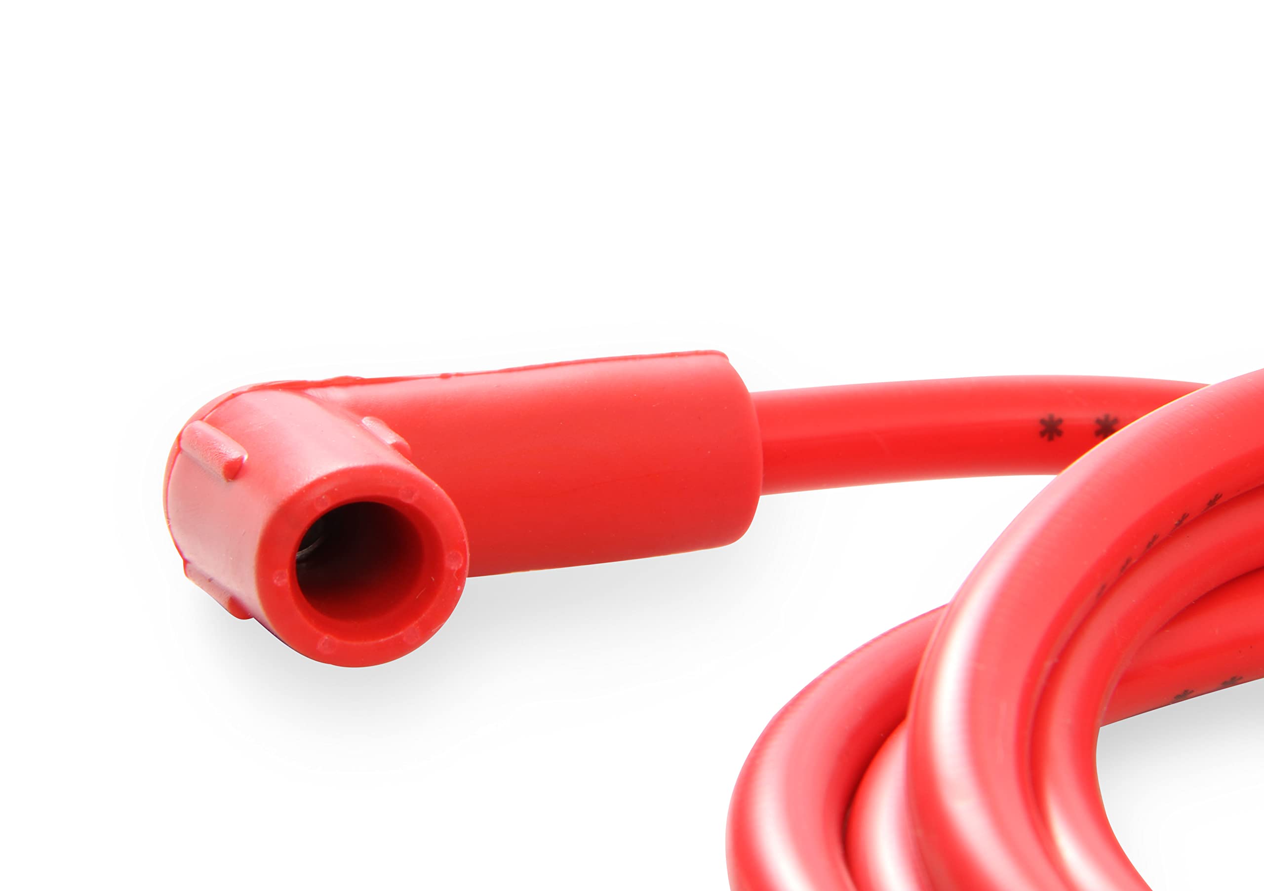 Single Wire ACCEL 170500R Replacement Kit - Straight and 90° Spark plug boots - Universal - Red