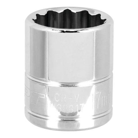 12-Point Socket Performance Tool W38817, 3/8-Inch Drive, 17mm