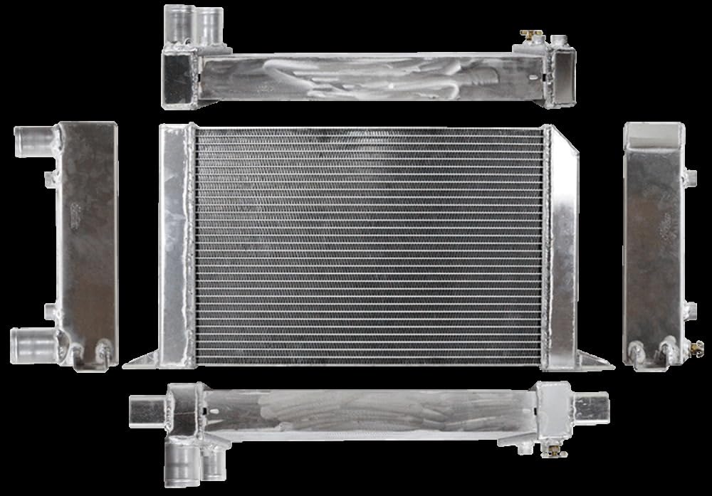 Scirocco-Style Northern Radiator 204111 Drag Race All Alum Rad W/O Filler Neck