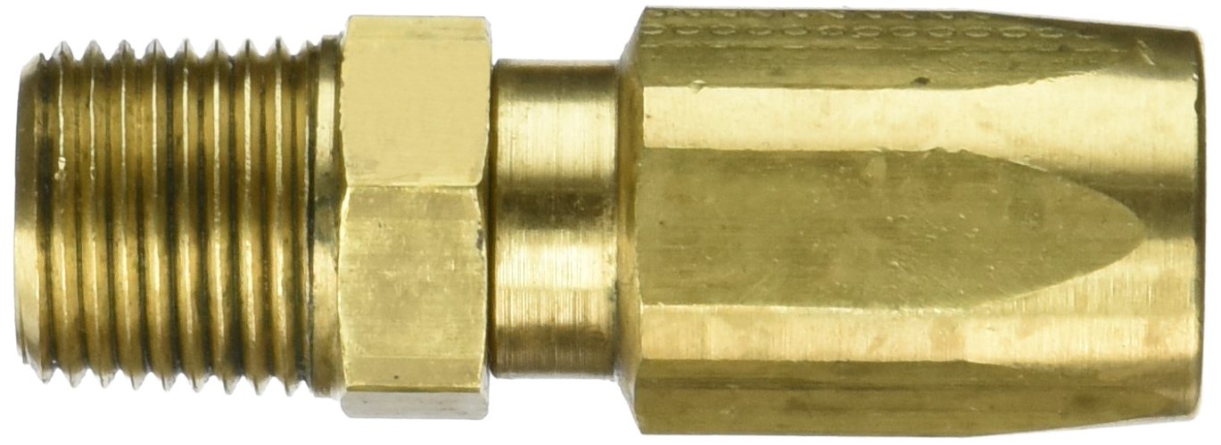8C5-8RMPB Gates Field Attachable for C5C, C5D and C5M Hose, Male Pipe NPTF, 30 Cone Seat, Brass, 13/32" ID