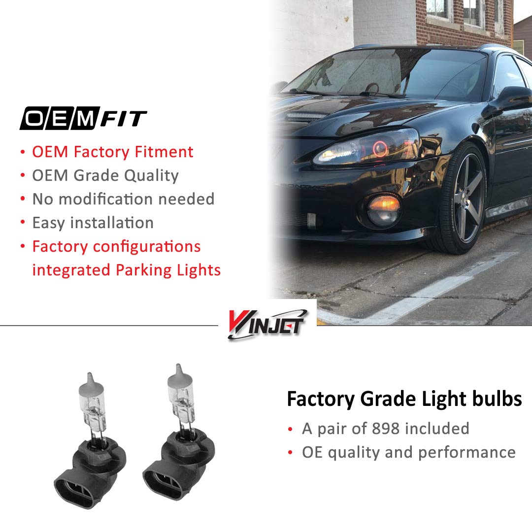 OEM Series Winjet for [2004 2005 2006 2007 2008 Pontiac Grand Prix] Driving Fog Lights
